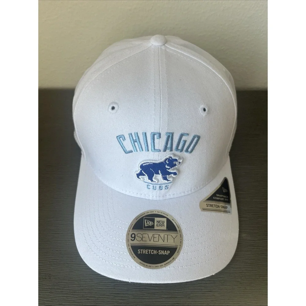 Chicago Cubs Men's New Era White‎ 9SEVENTY Adjustable Hat NWT